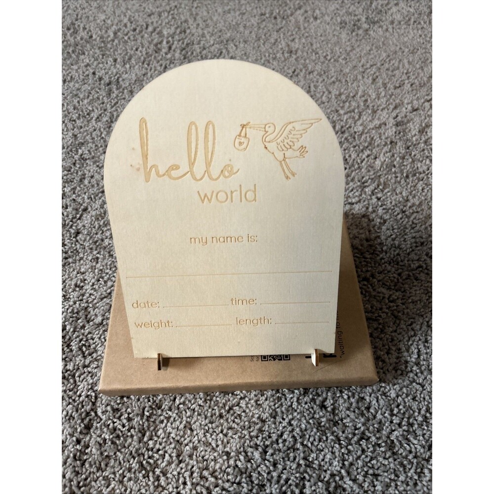 Baby Frame "Welcome Baby" “can’t Wait To Meet You” Ultrasound Picture Frame Gift